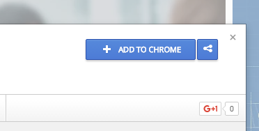Add to chrome button